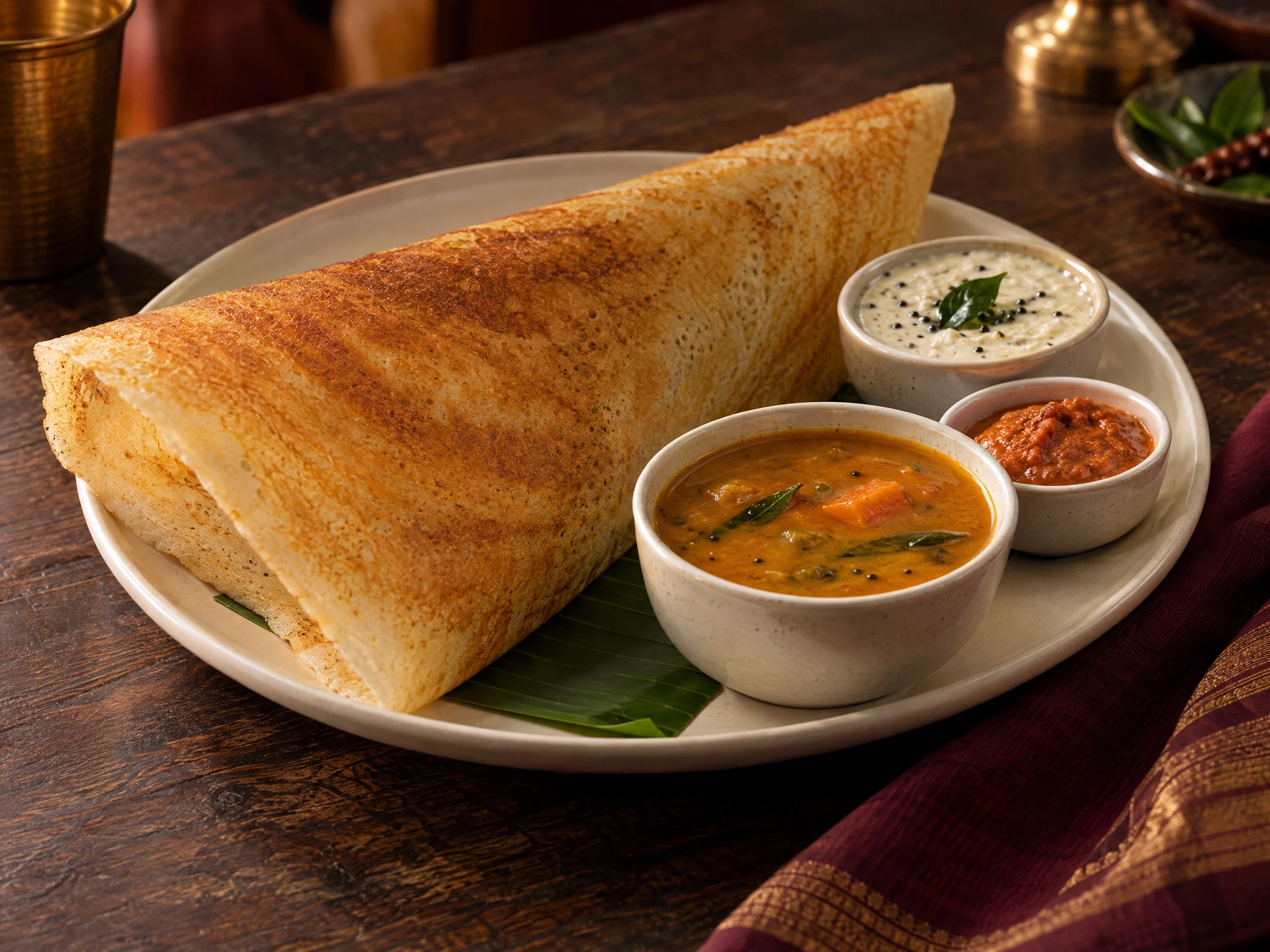 Thosai — Illustrative food photography; not photos of the restaurant.